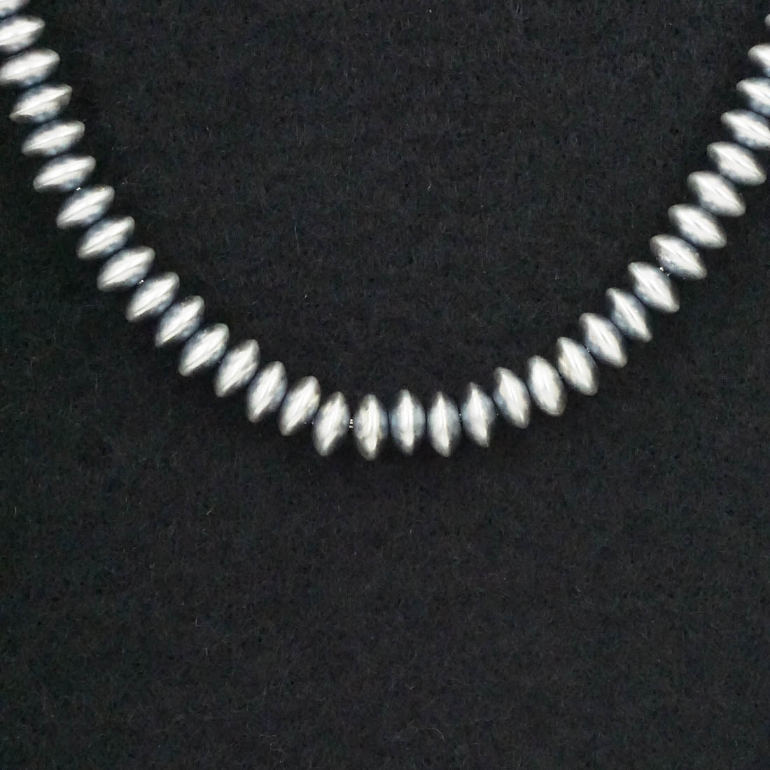 Dorinda Mariano Sterling Silver Navajo Pearl Necklace 14"