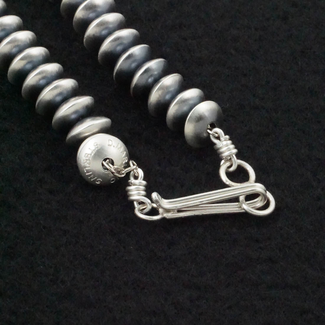 Bryannen Halwood Sterling Silver Navajo Pearl Necklace 14"