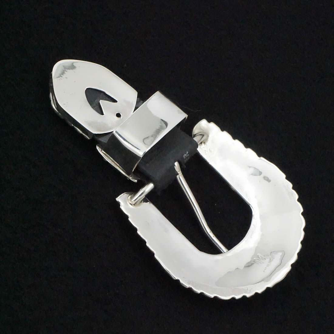 Martin Muskett Turquoise & Sterling Silver Belt Buckle Set