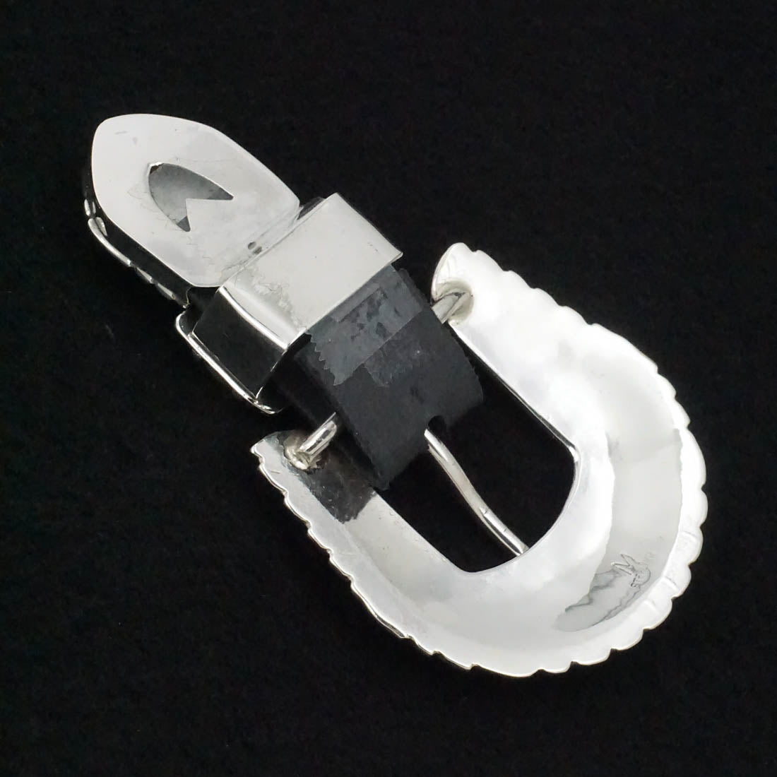 Martin Muskett Turquoise & Sterling Silver Belt Buckle Set