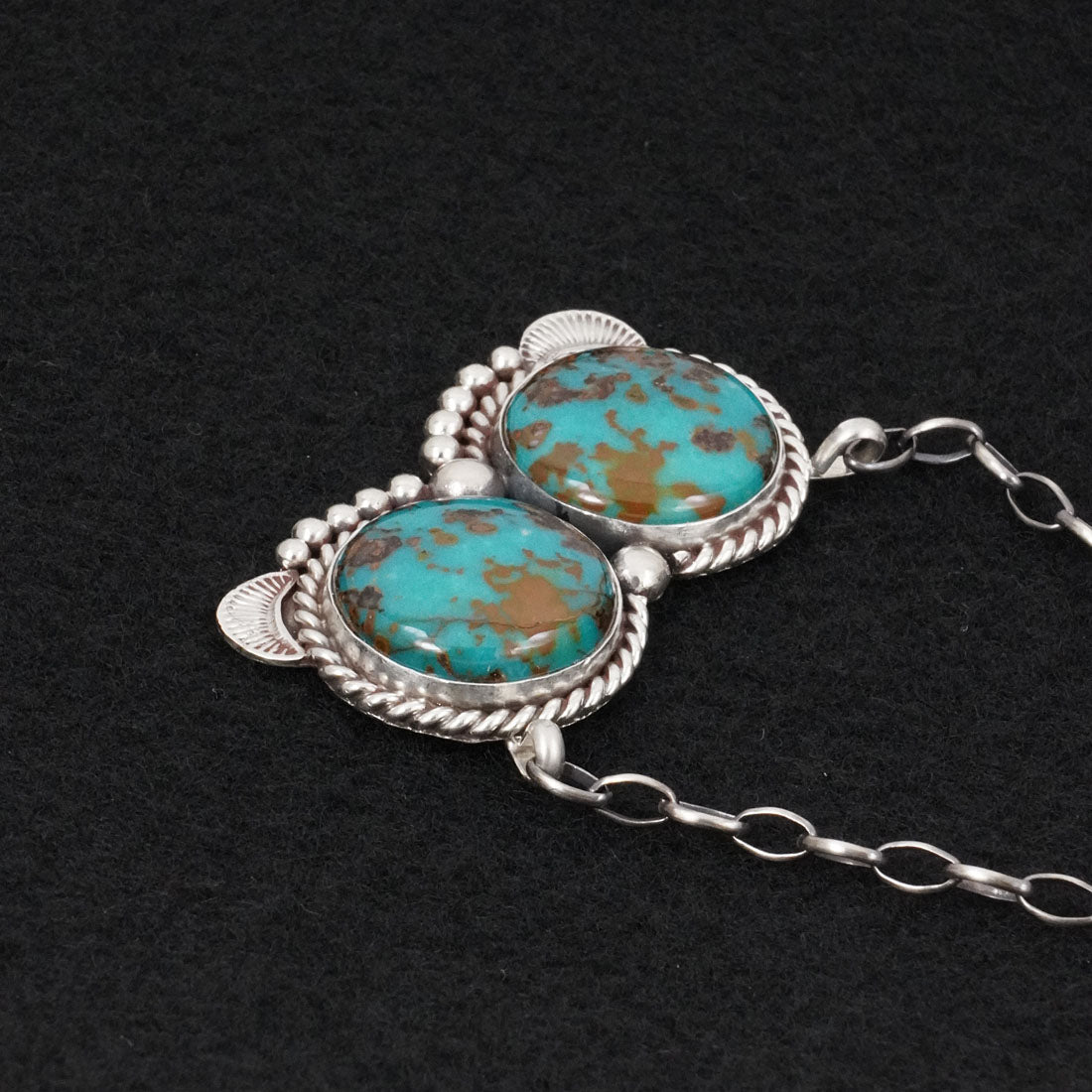 Antwone Brown Turquoise & Sterling Silver Necklace