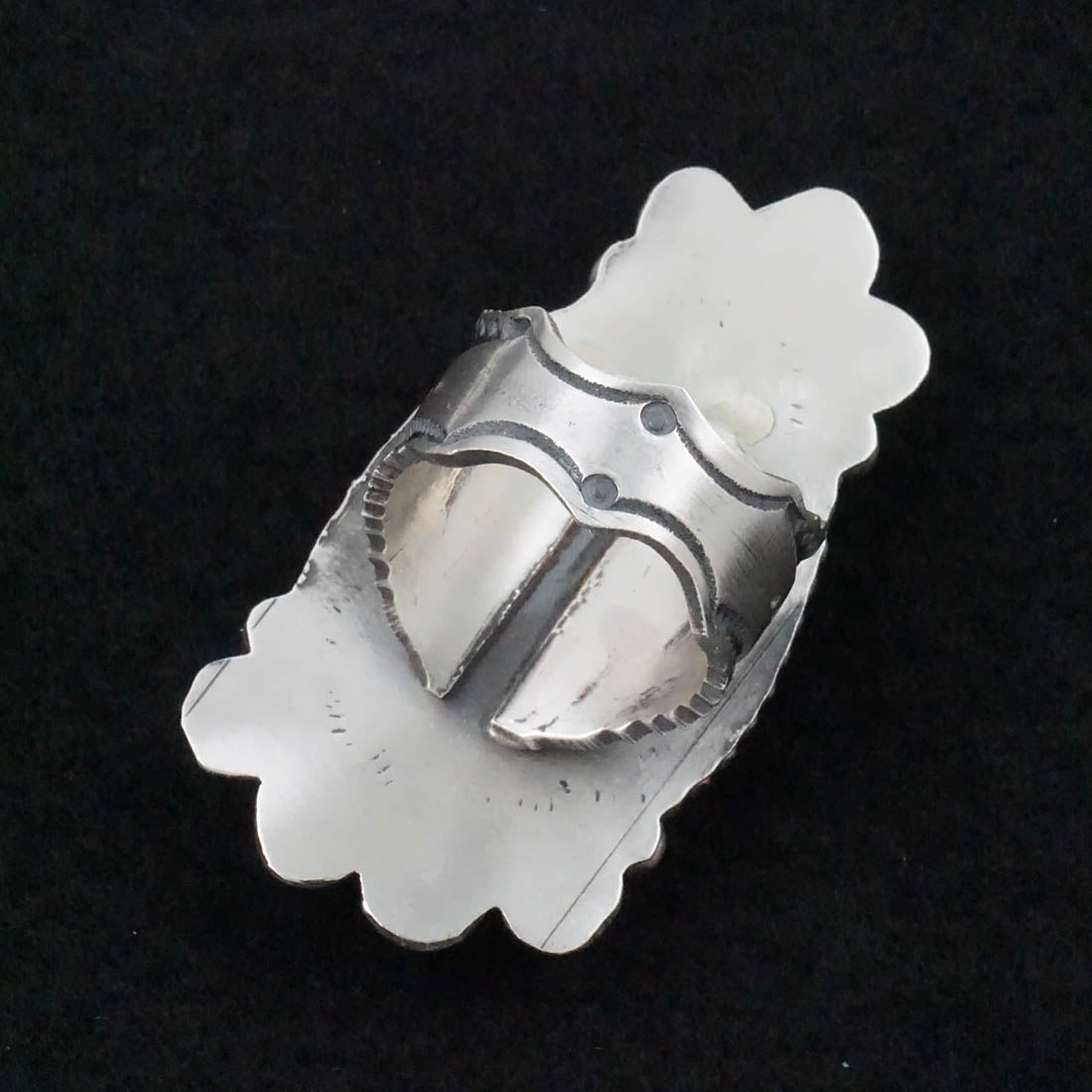 Michael Calladitto Turquoise & Sterling Silver Ring Size 8