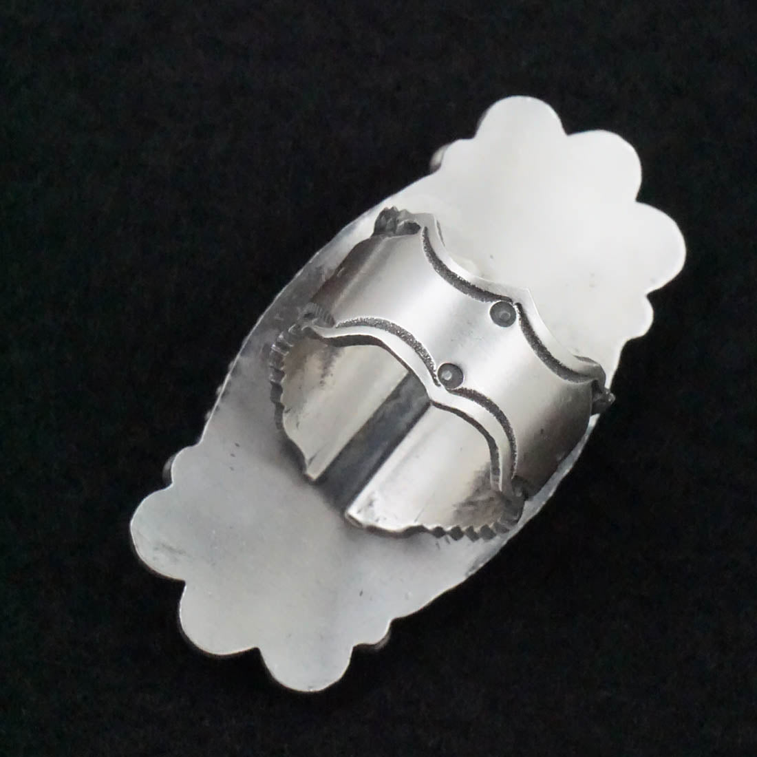 Michael Calladitto Turquoise & Sterling Silver Ring Size 8