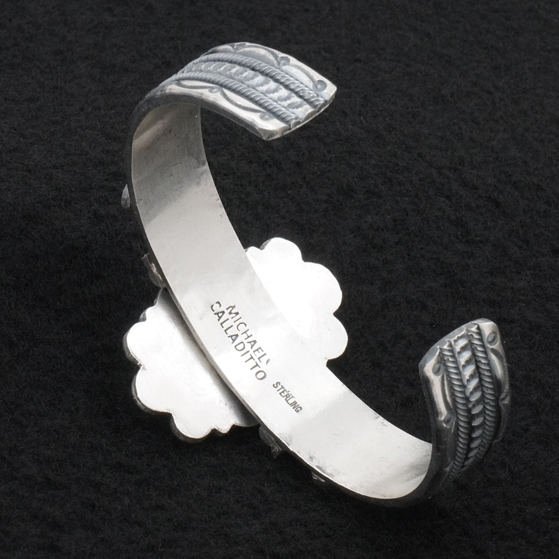 Michael Calladitto Turquoise & Sterling Silver Bracelet