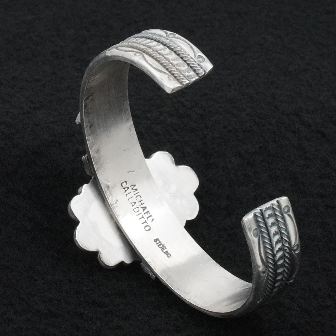 Michael Calladitto Turquoise & Sterling Silver Bracelet