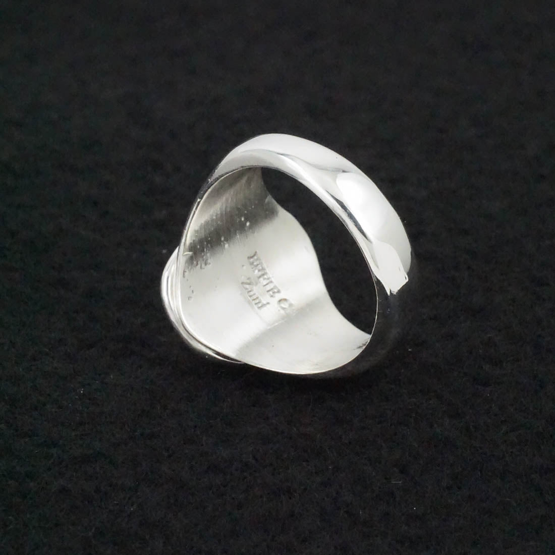 Joy Calavaza Turquoise & Sterling Silver Ring Sz. 8