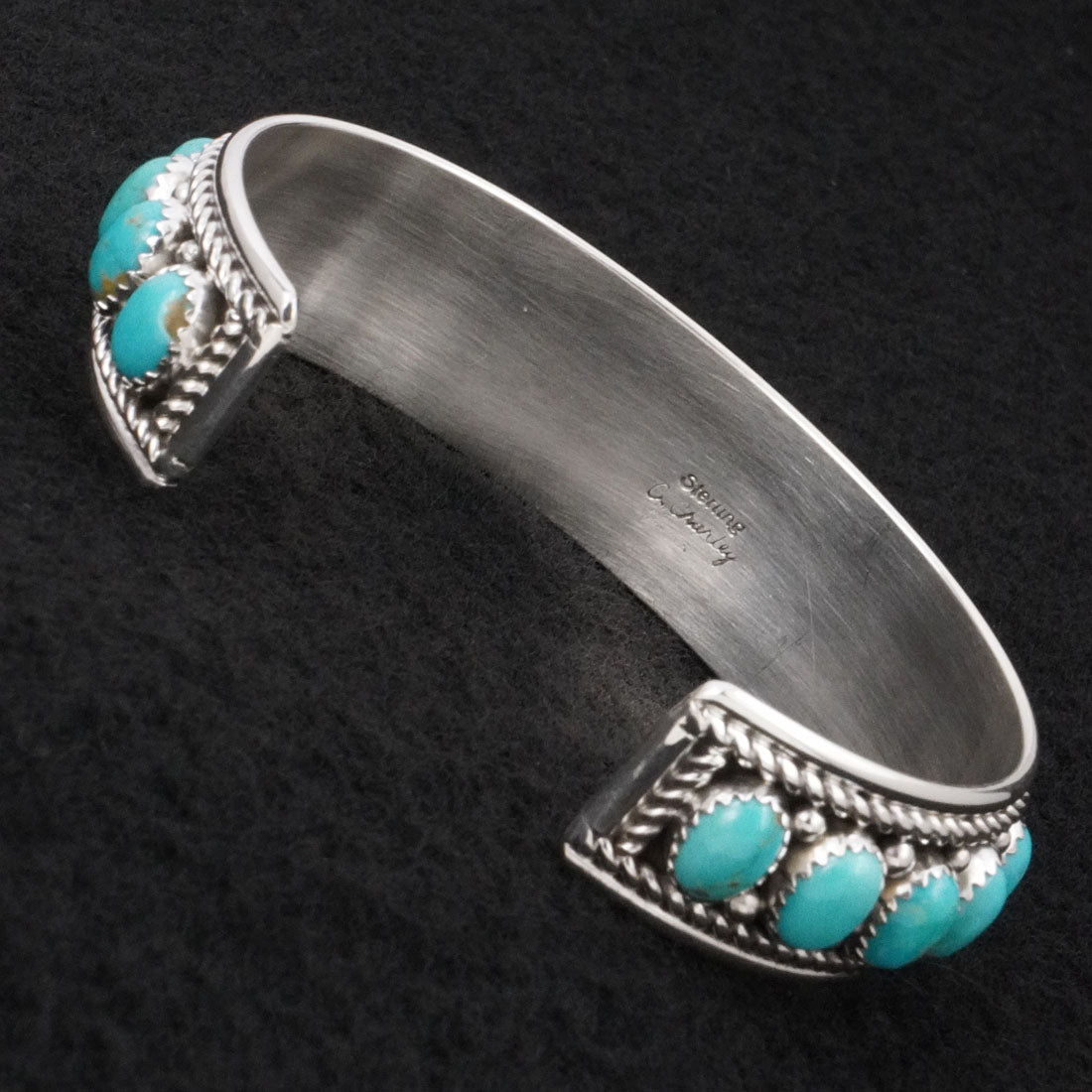 Chester Charley Turquoise & Sterling Silver Bracelet