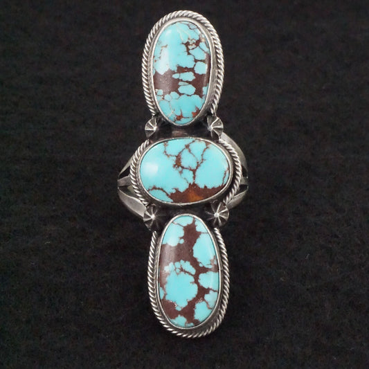 Darrin Livingston Turquoise & Sterling Silver Ring Size 8