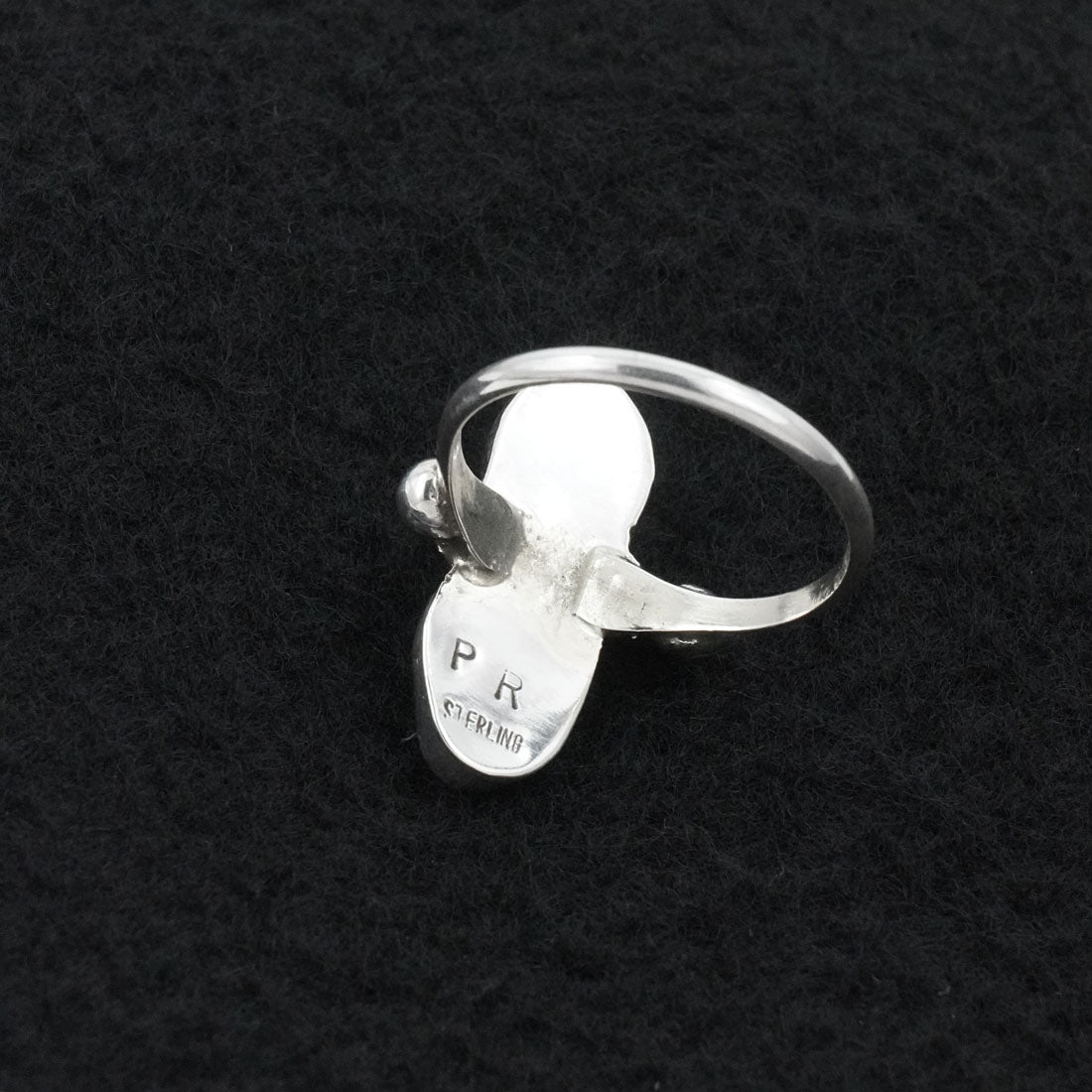 Priscilla Reeder Turquoise & Sterling Silver Ring Size 9