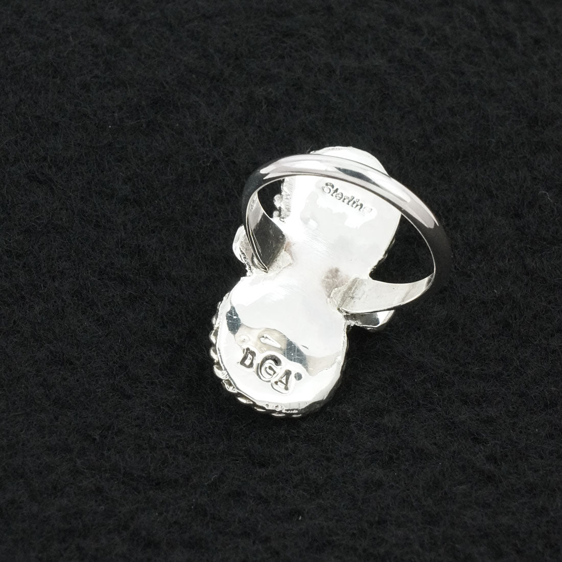 Darius Arviso Turquoise & Sterling Silver Ring Size 8.5