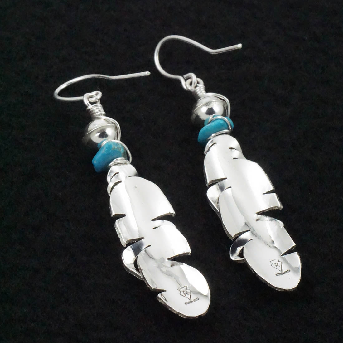 Ernest Rangel Turquoise & Sterling Silver Earrings