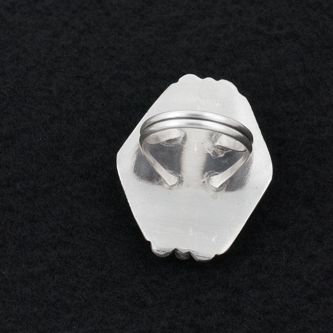 Leslie Nez Turquoise & Sterling Silver Ring Size 6.75