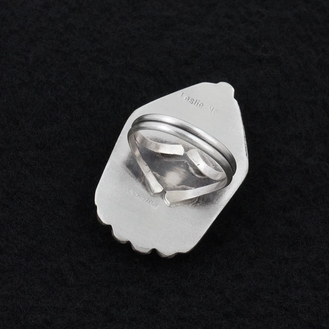 Leslie Nez Turquoise & Sterling Silver Ring Size 6