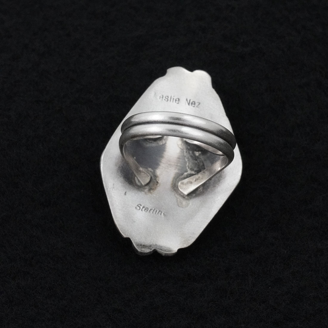 Leslie Nez Turquoise & Sterling Silver Ring Size 6