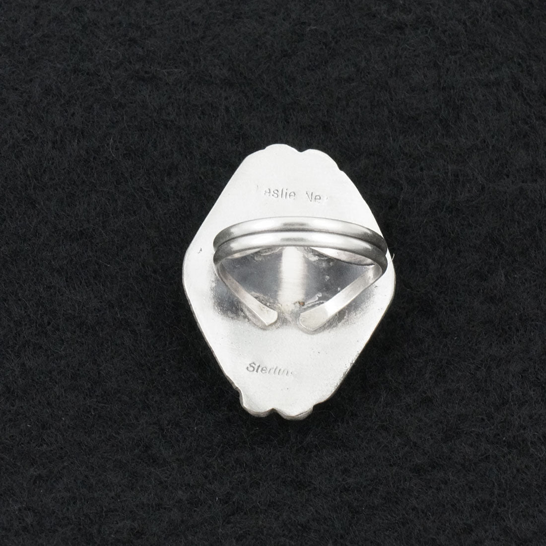 Leslie Nez Turquoise & Sterling Silver Ring Size 5.5