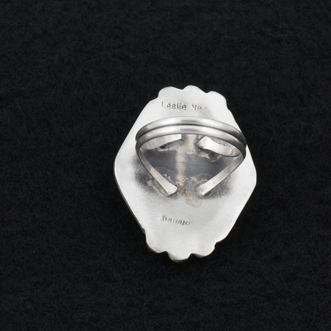 Leslie Nez Turquoise & Sterling Silver Ring Size 6.5