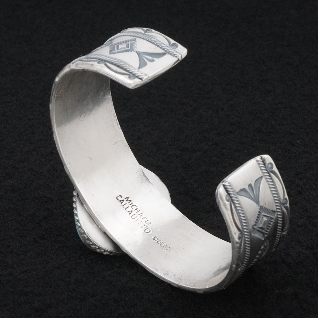 Michael Calladitto Turquoise & Sterling Silver Bracelet