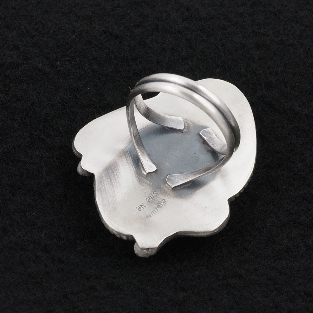 Leslie Nez Turquoise & Sterling Silver Ring Size 8