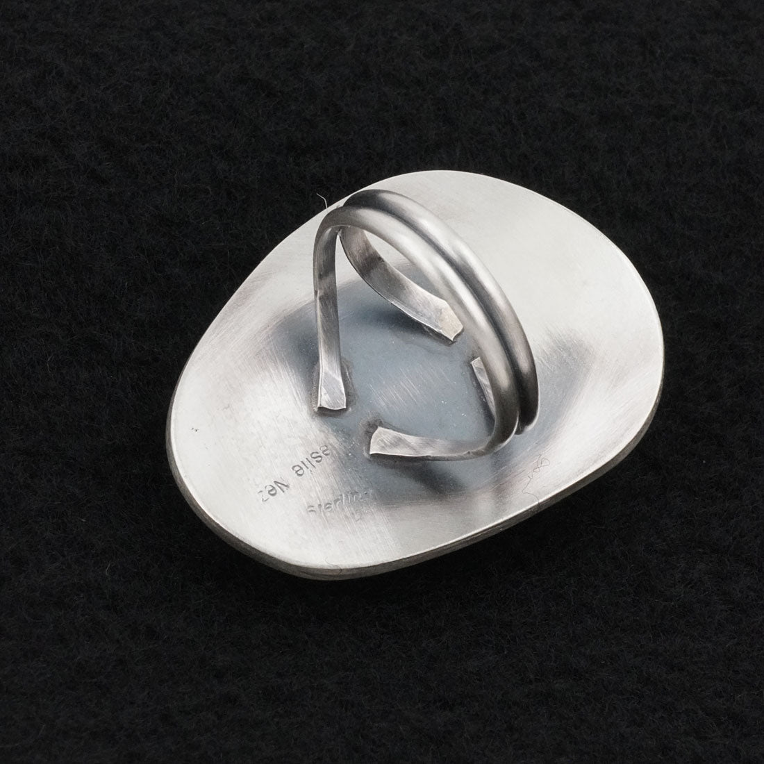 Leslie Nez Turquoise & Sterling Silver Ring Size 9