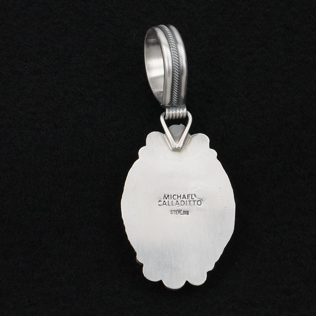 Michael Calladitto Turquoise & Sterling Silver Pendant