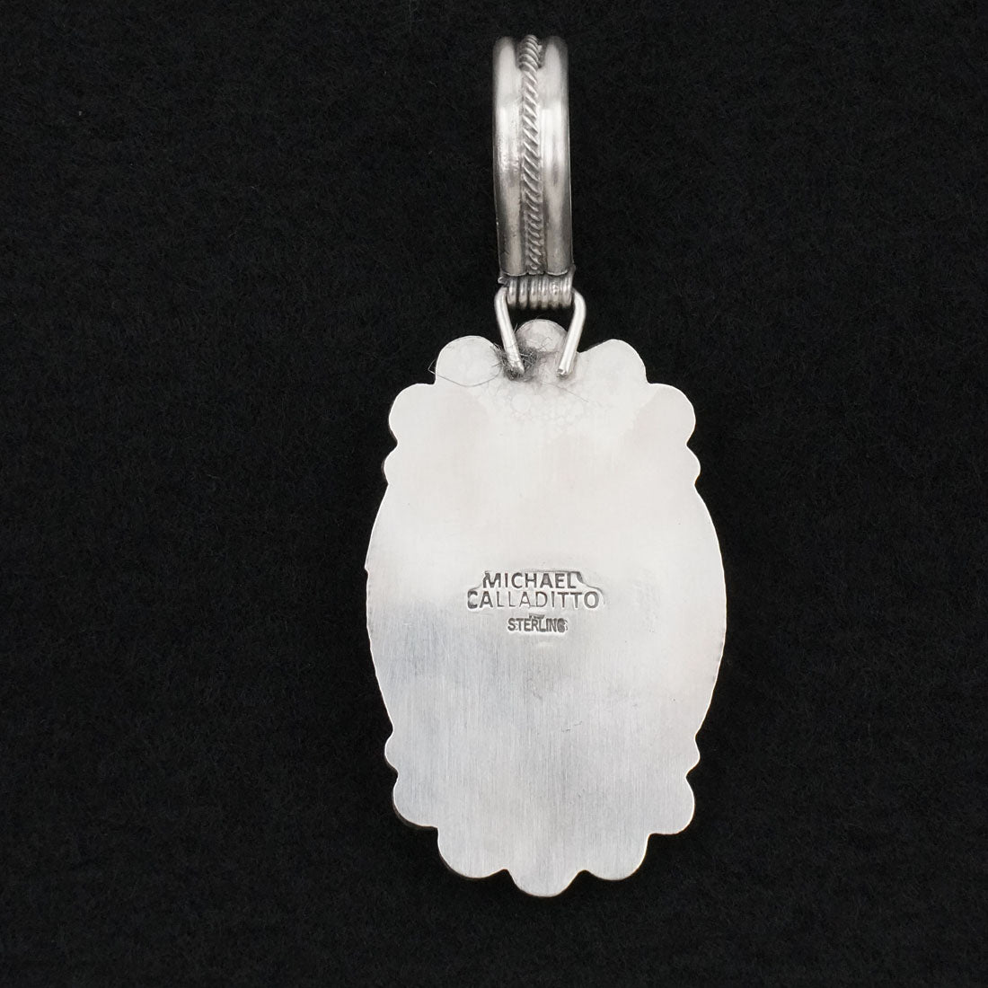 Michael Calladitto Turquoise & Sterling Silver Pendant