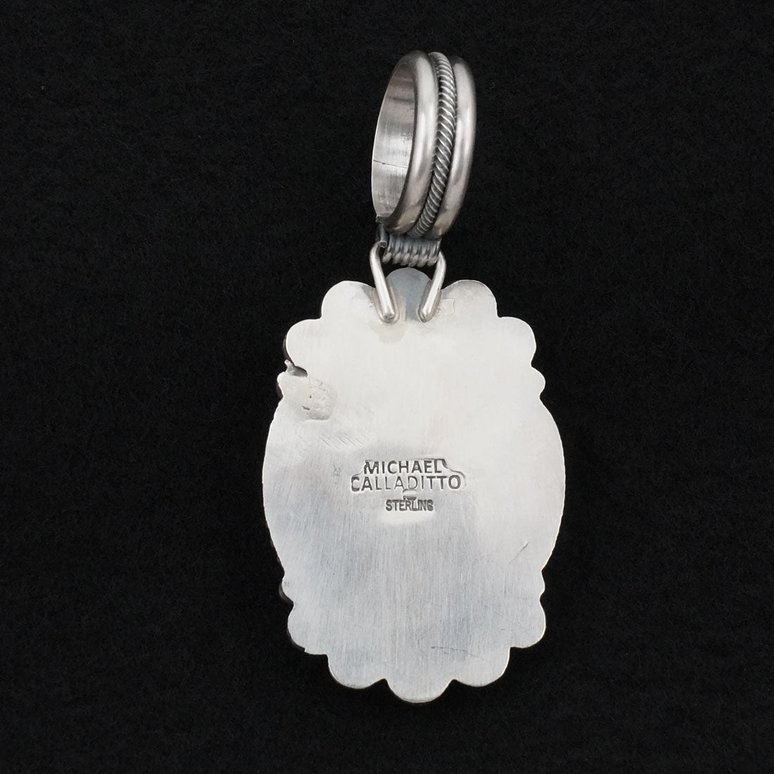 Michael Calladitto Turquoise & Sterling Silver Pendant