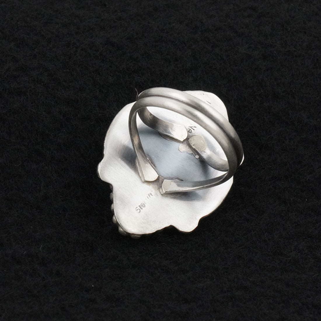 Leslie Nez Turquoise & Sterling Silver Ring Size 8