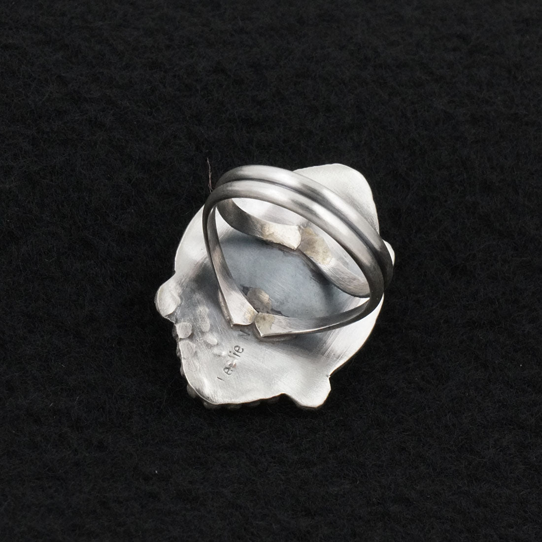 Leslie Nez Turquoise & Sterling Silver Ring Size 8