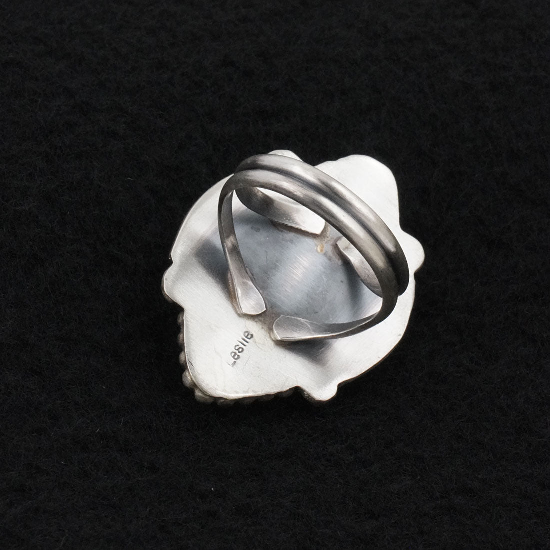 Leslie Nez Turquoise & Sterling Silver Ring Size 8