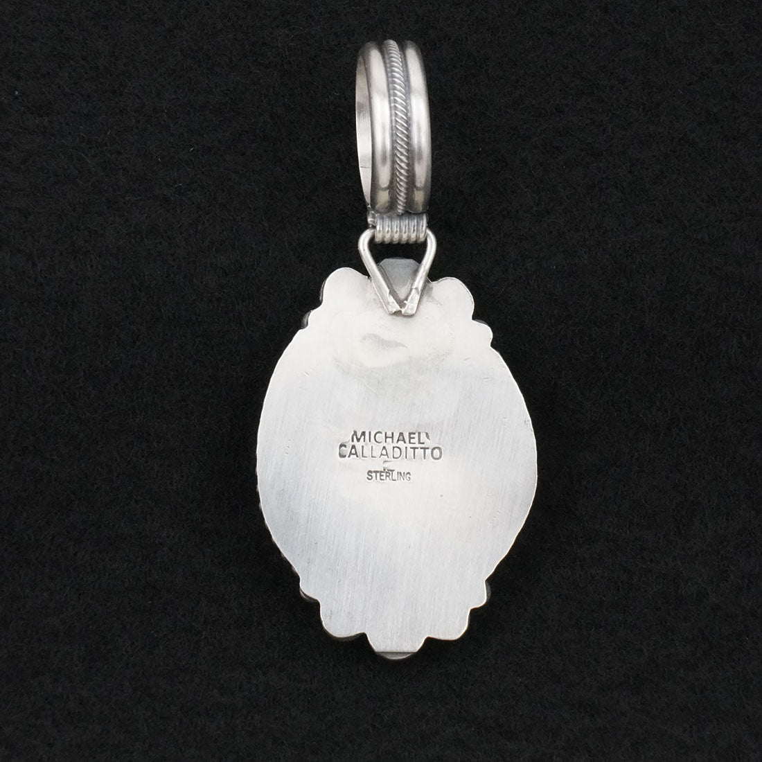 Michael Calladitto Turquoise & Sterling Silver Pendant