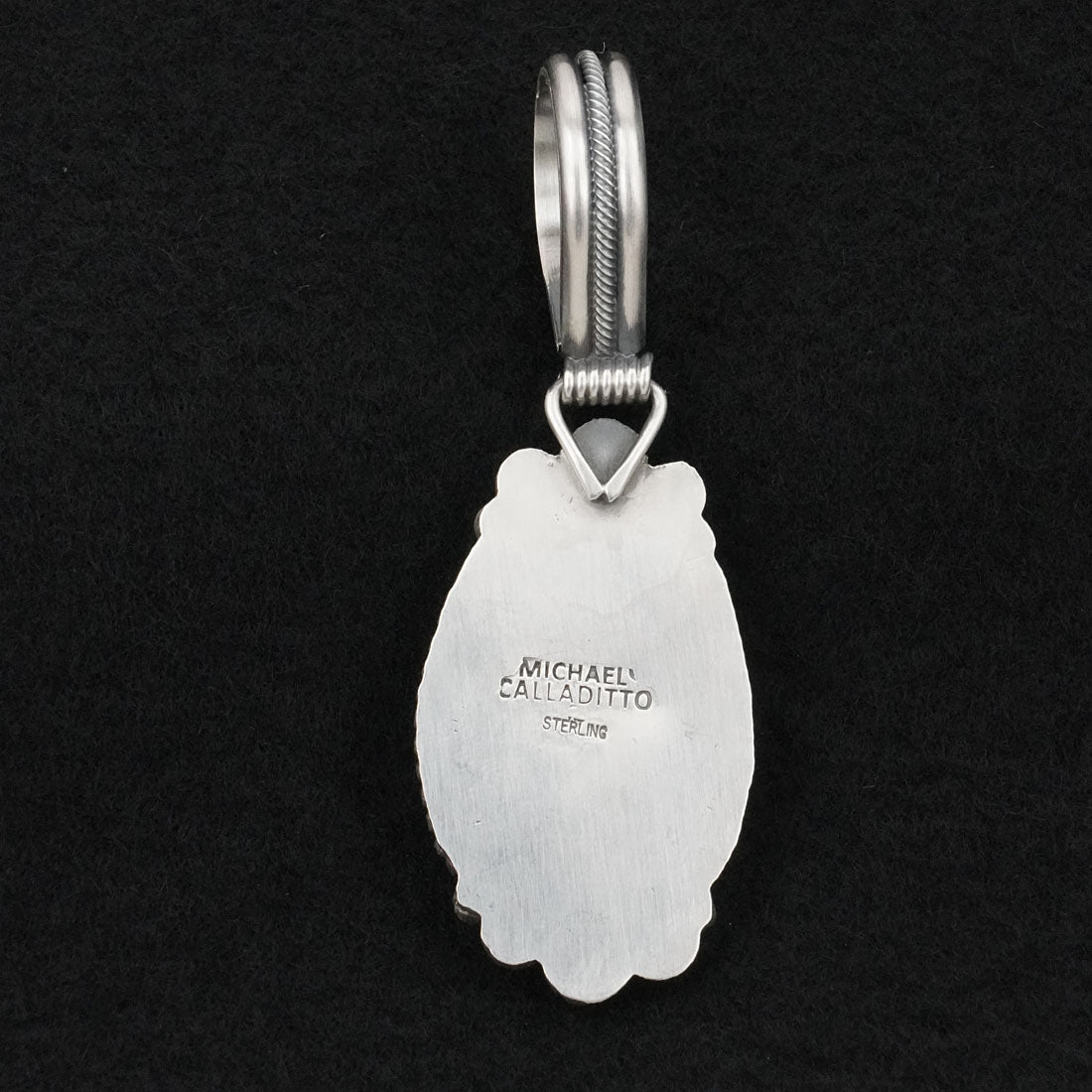 Michael Calladitto Turquoise & Sterling Silver Pendant