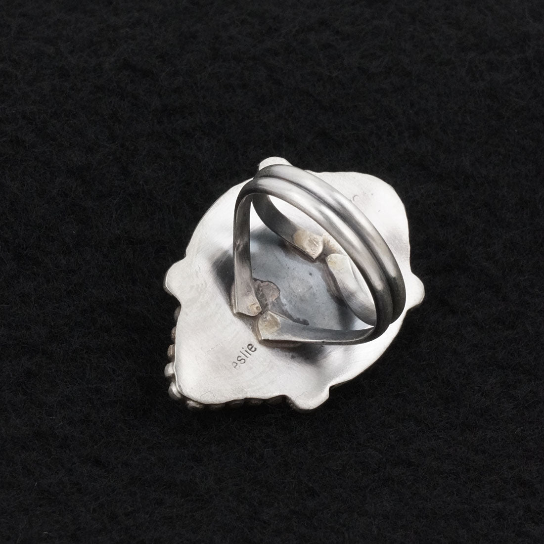 Leslie Nez Turquoise & Sterling Silver Ring Size 8