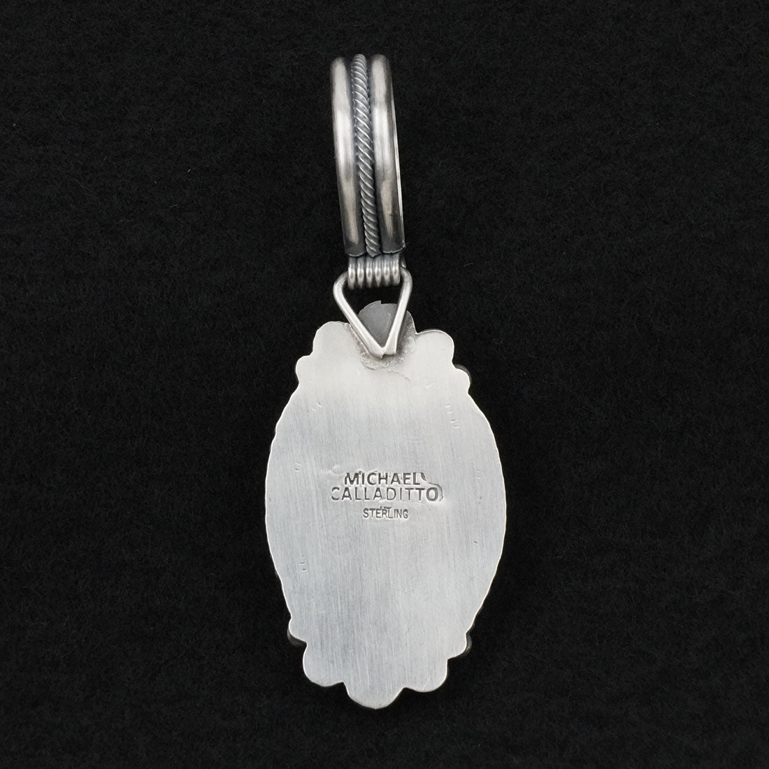 Michael Calladitto Turquoise & Sterling Silver Pendant