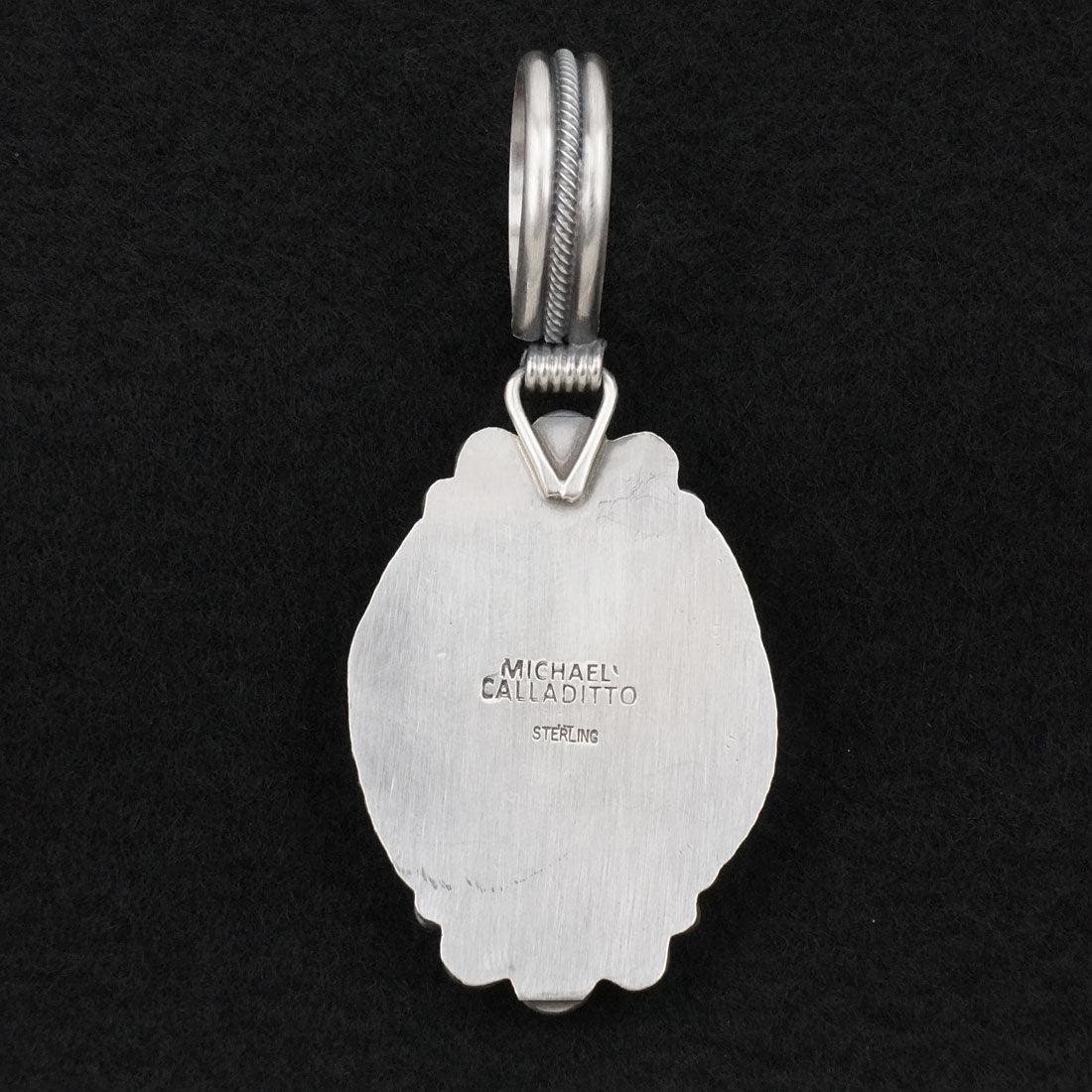 Michael Calladitto Turquoise & Sterling Silver Pendant