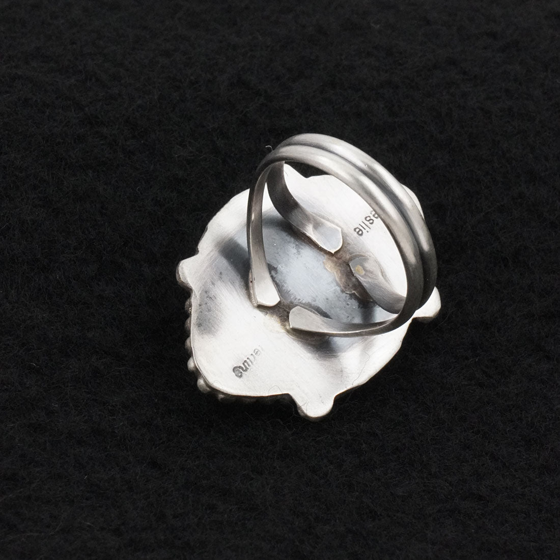 Leslie Nez Turquoise & Sterling Silver Ring Size 8