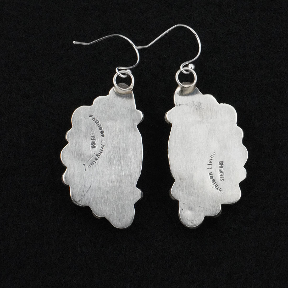 Kathleen Livingston Turquoise & Sterling Silver Earrings