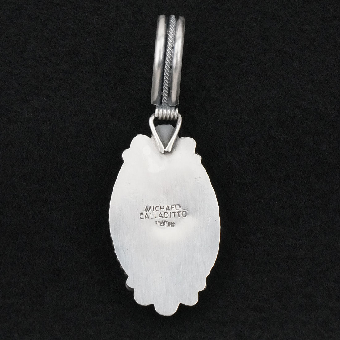 Michael Calladitto Turquoise & Sterling Silver Pendant