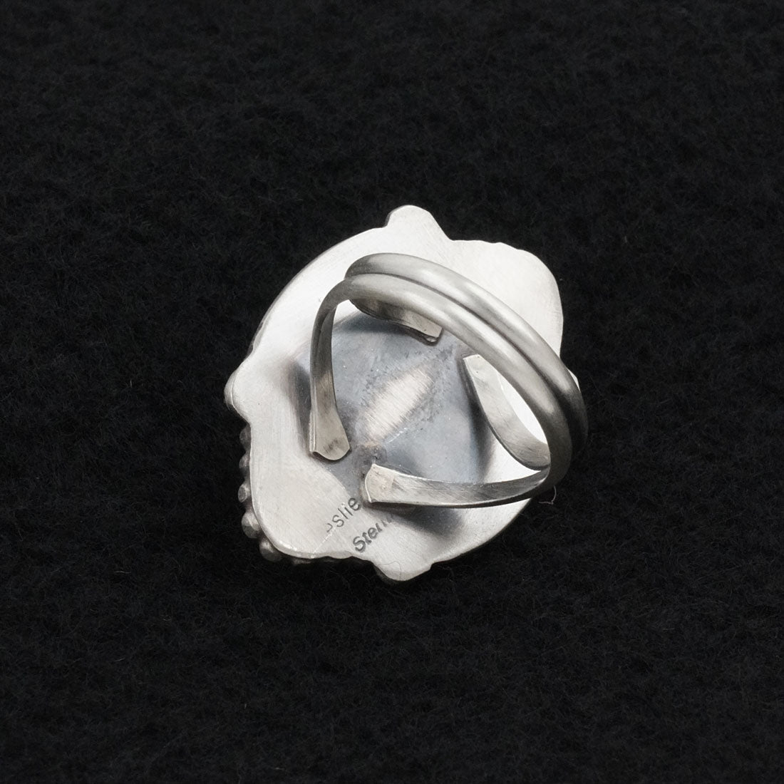 Leslie Nez Turquoise & Sterling Silver Ring Size 8