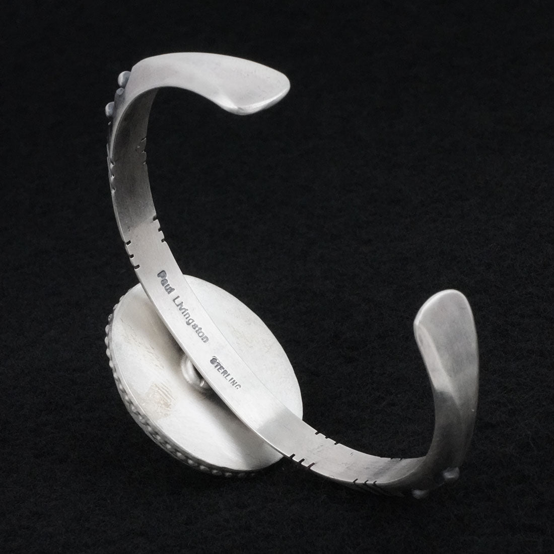 Paul Livingston White Buffalo & Sterling Silver Bracelet