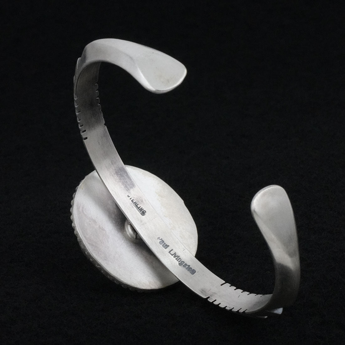 Paul Livingston White Buffalo & Sterling Silver Bracelet