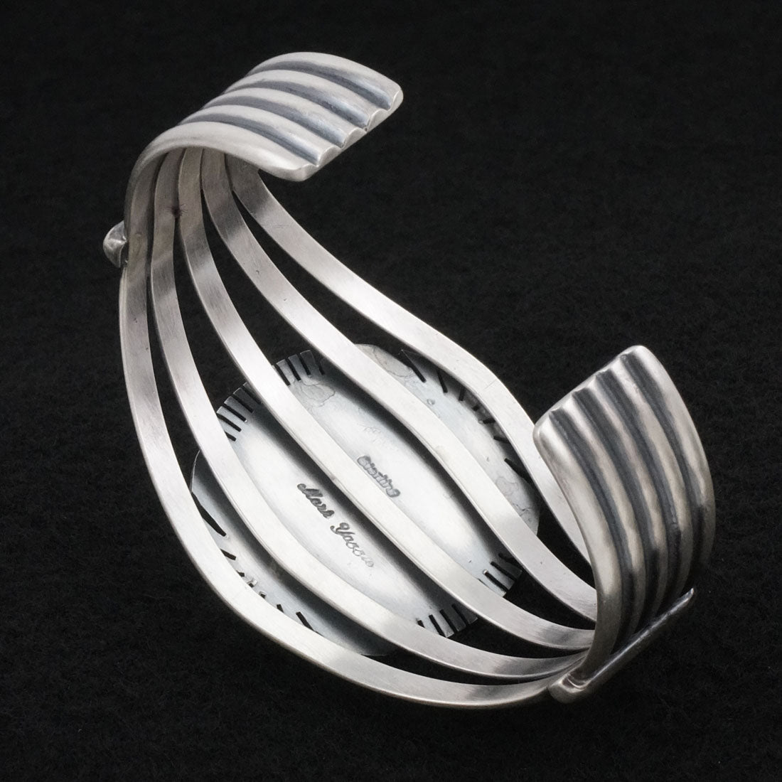 Mark Yazzie White Buffalo & Sterling Silver Bracelet