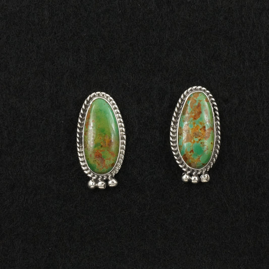 Rosemary Saunders Turquoise & Sterling Silver Earrings