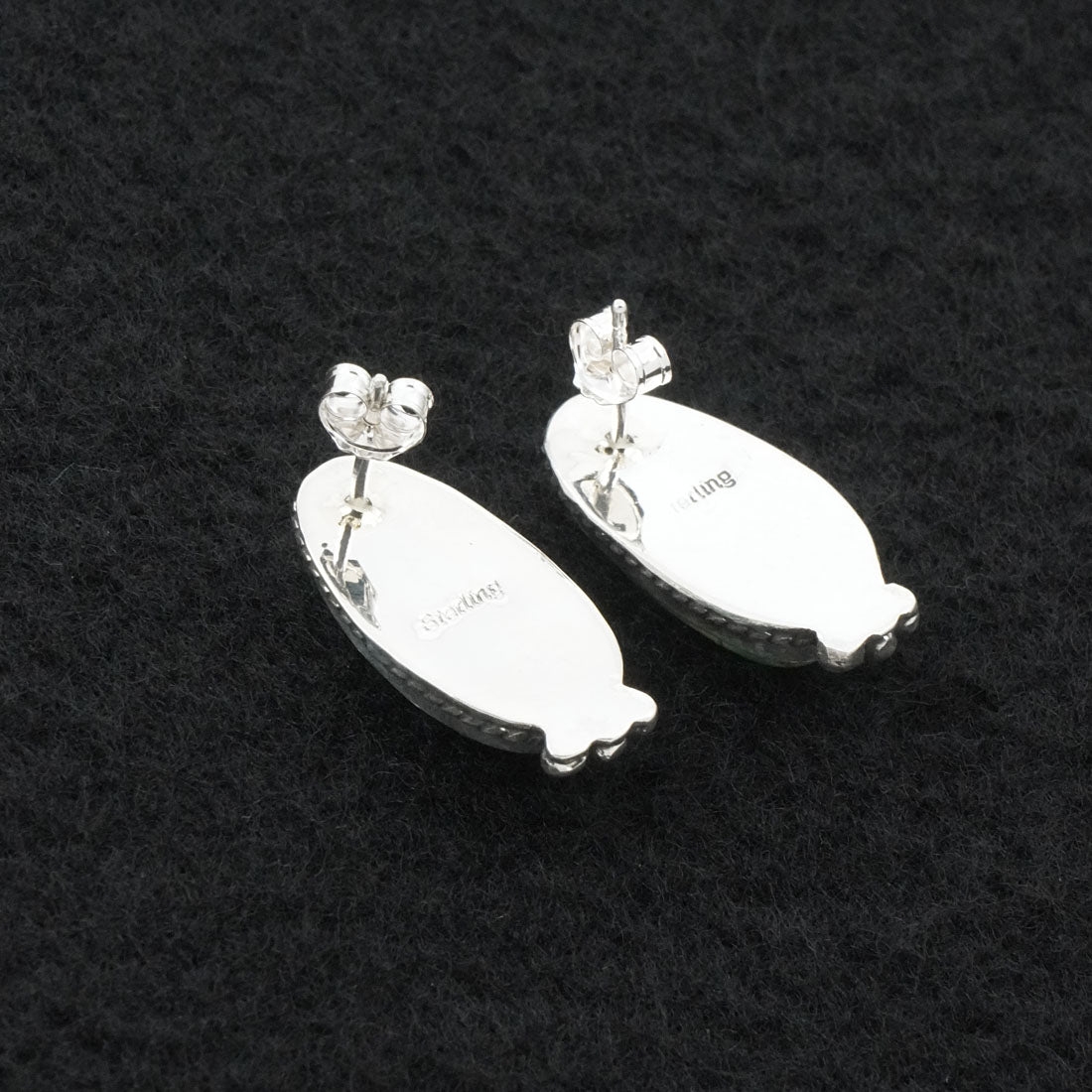 Rosemary Saunders Turquoise & Sterling Silver Earrings