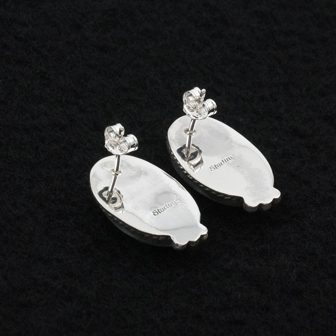 Rosemary Saunders Turquoise & Sterling Silver Earrings