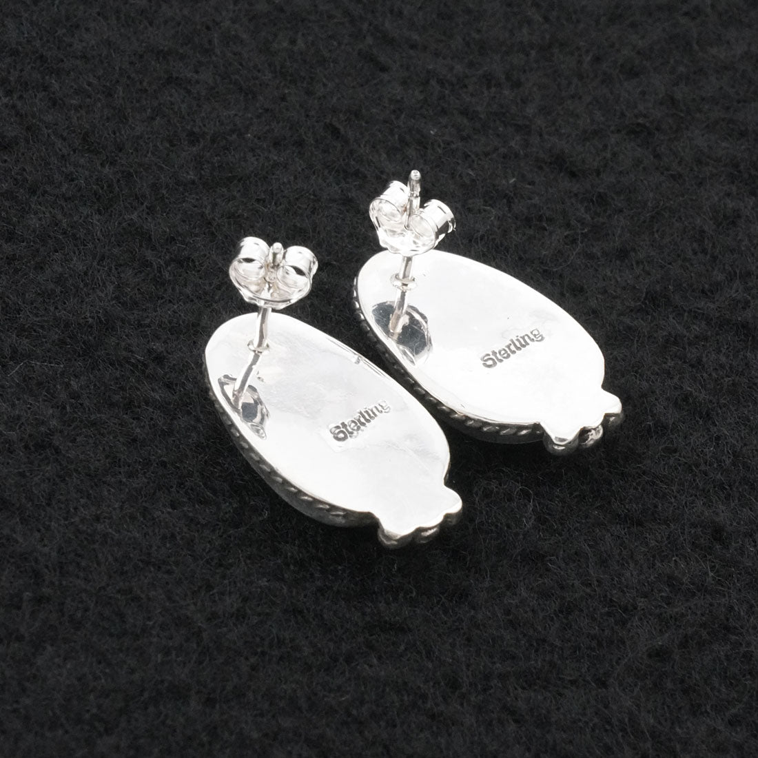 Rosemary Saunders Turquoise & Sterling Silver Earrings