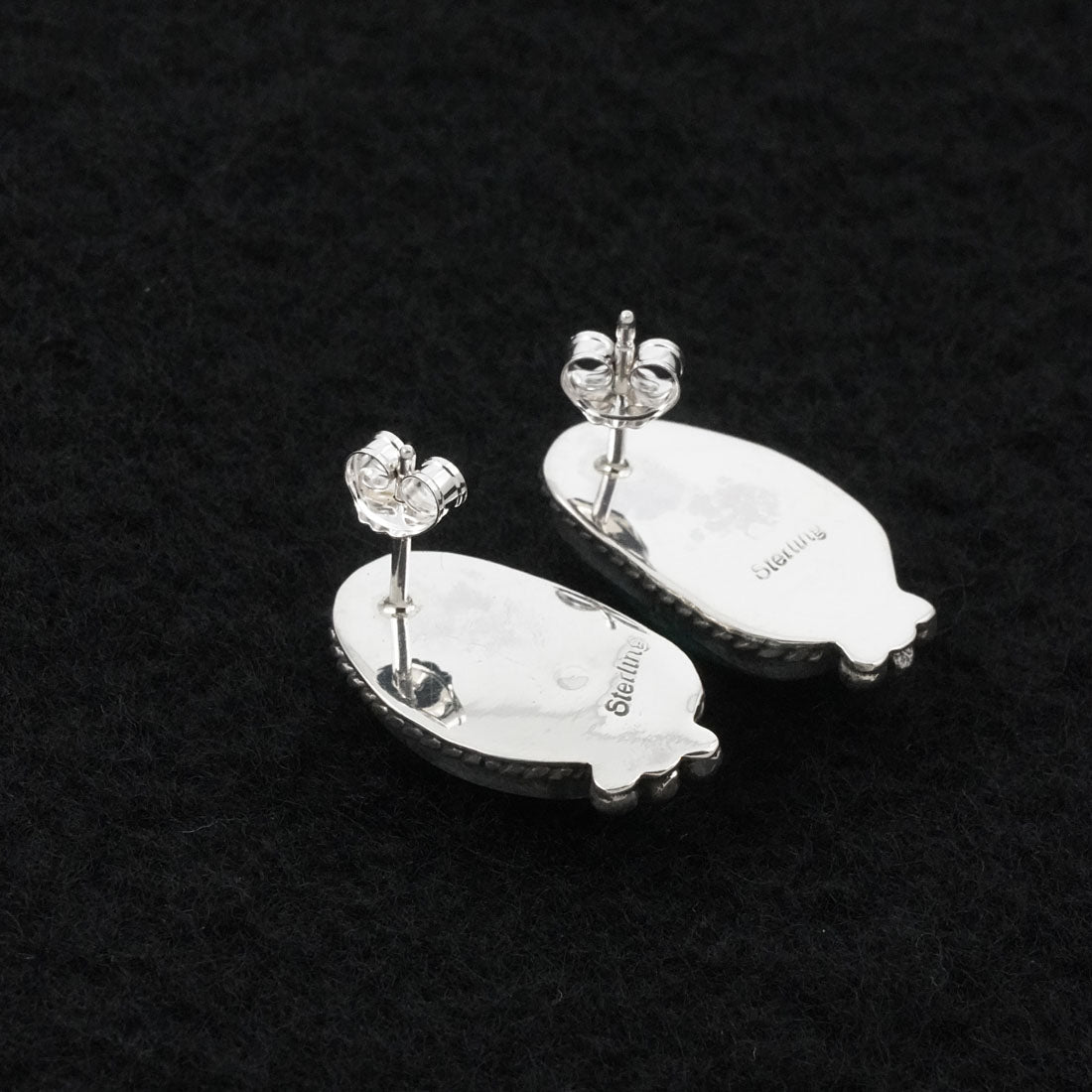 Rosemary Saunders Turquoise & Sterling Silver Earrings