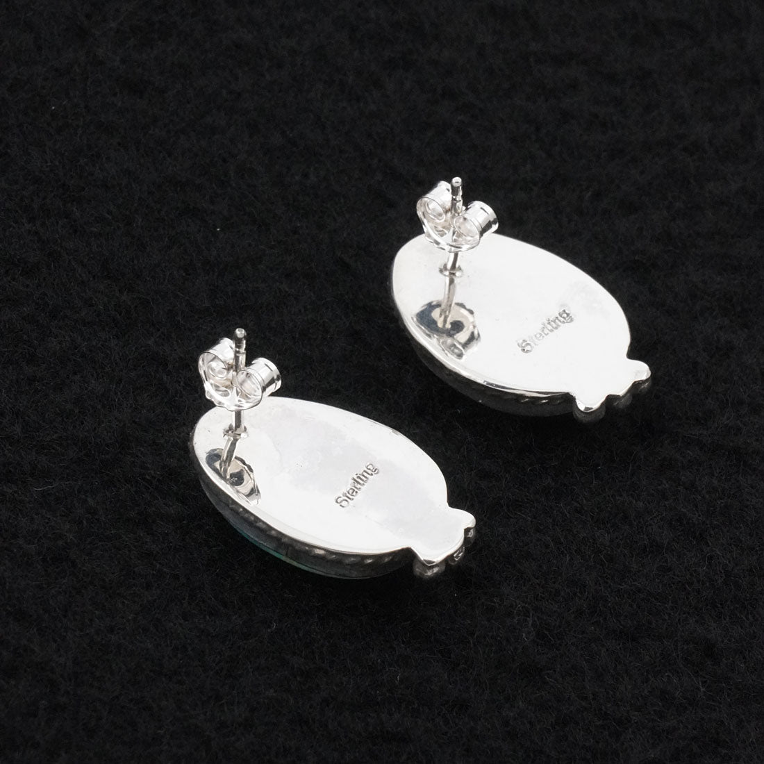 Rosemary Saunders Turquoise & Sterling Silver Earrings