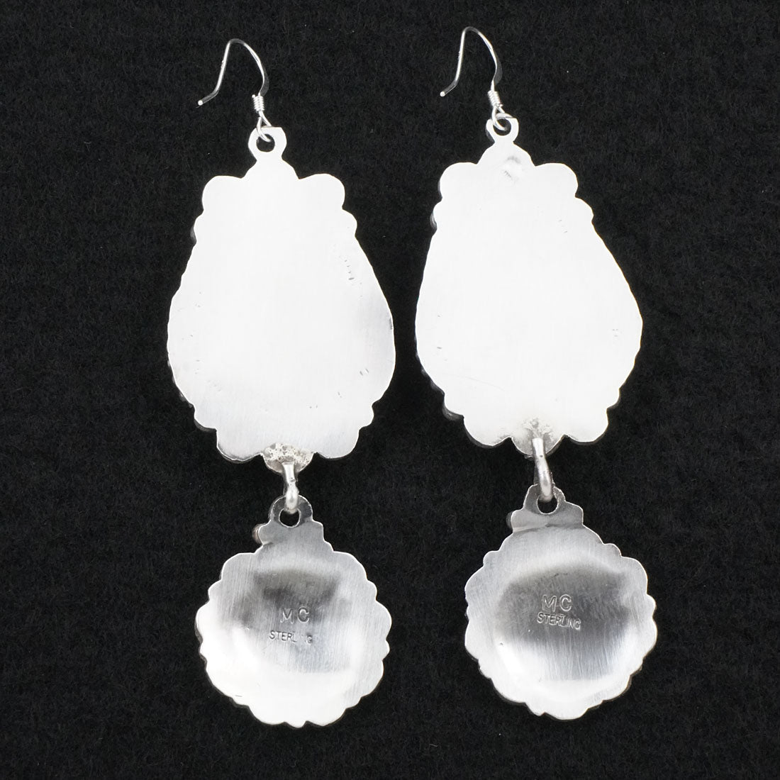 Michael Calladitto Turquoise & Sterling Silver Earrings