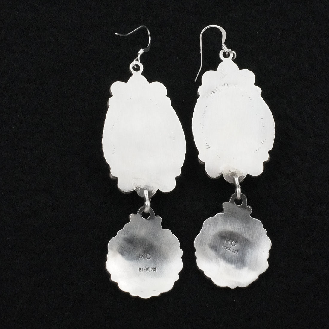 Michael Calladitto Turquoise & Sterling Silver Earrings