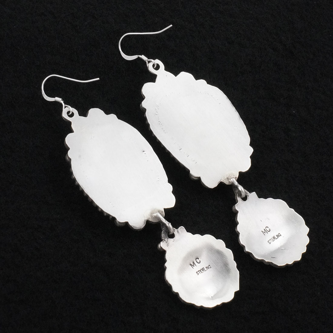 Michael Calladitto Turquoise & Sterling Silver Earrings